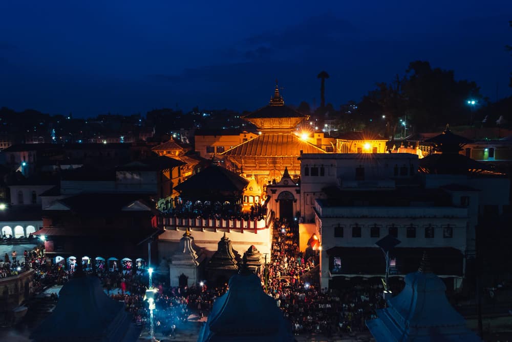 Festival atmosphere near Pashupatinath Temple