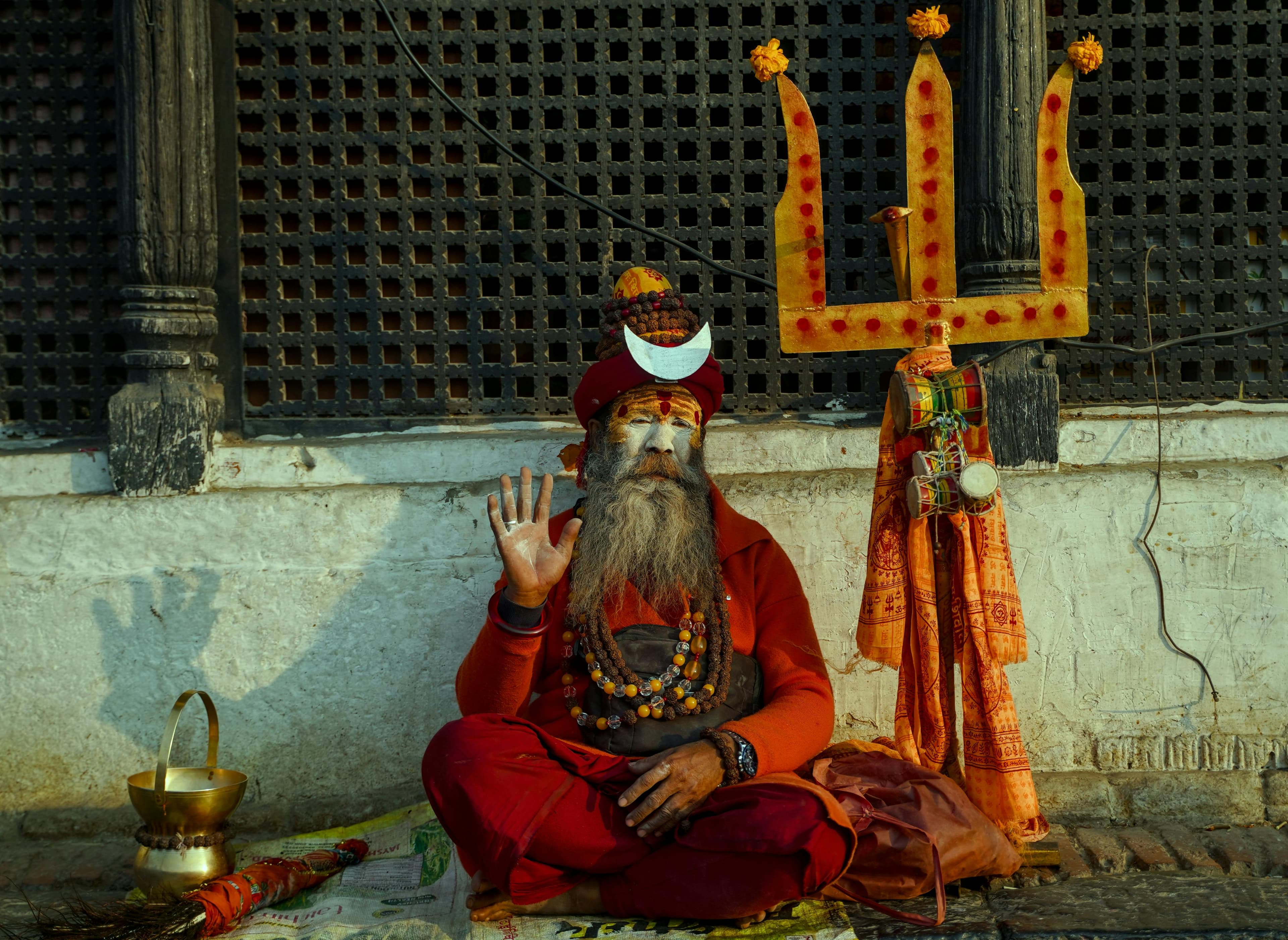 Festival crowds at Pashupatinath Temple