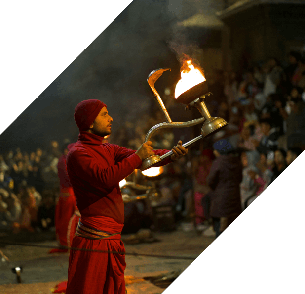 Visitors at Pashupatinath Temple